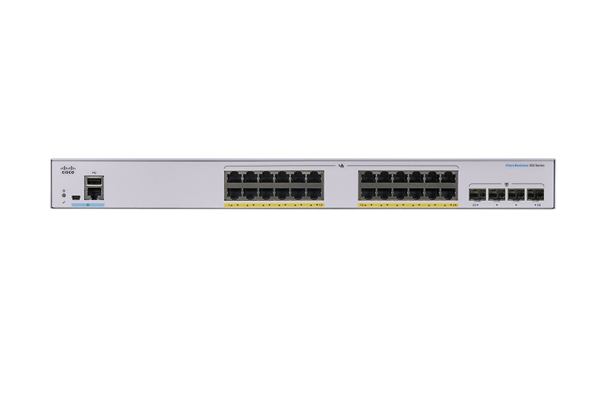 Cisco CBS350-24P-4X-UK 24-Port L2/L3 GE Managed PoE Switch
